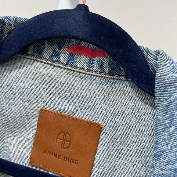 ANINE BING Rory Denim Jacket in Vintage Blue - Picture 9 of 9
